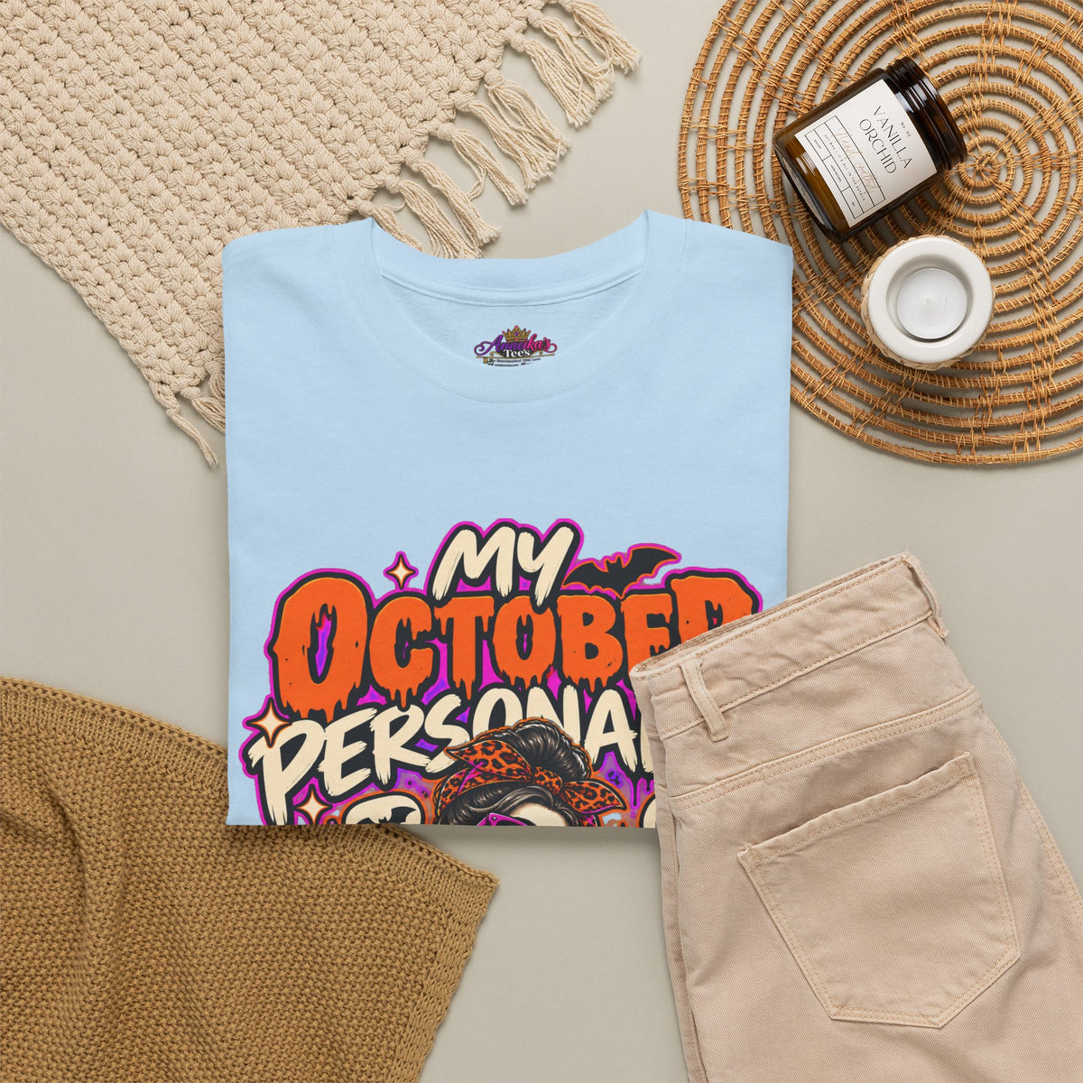 October Personality Halloween T-Shirt — "My October Personality Has Entered the Chat" Graphic Tee