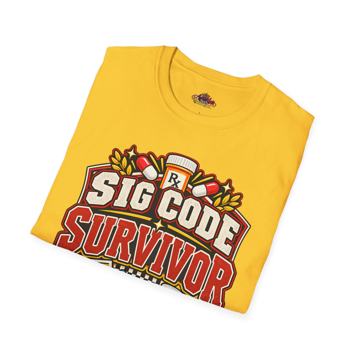 Funny Sig Code Survivor Pharmacy T-Shirt