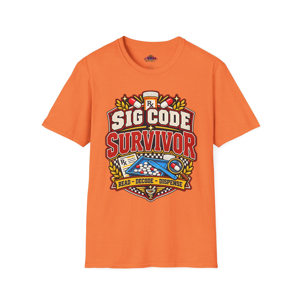Funny Sig Code Survivor Pharmacy T-Shirt