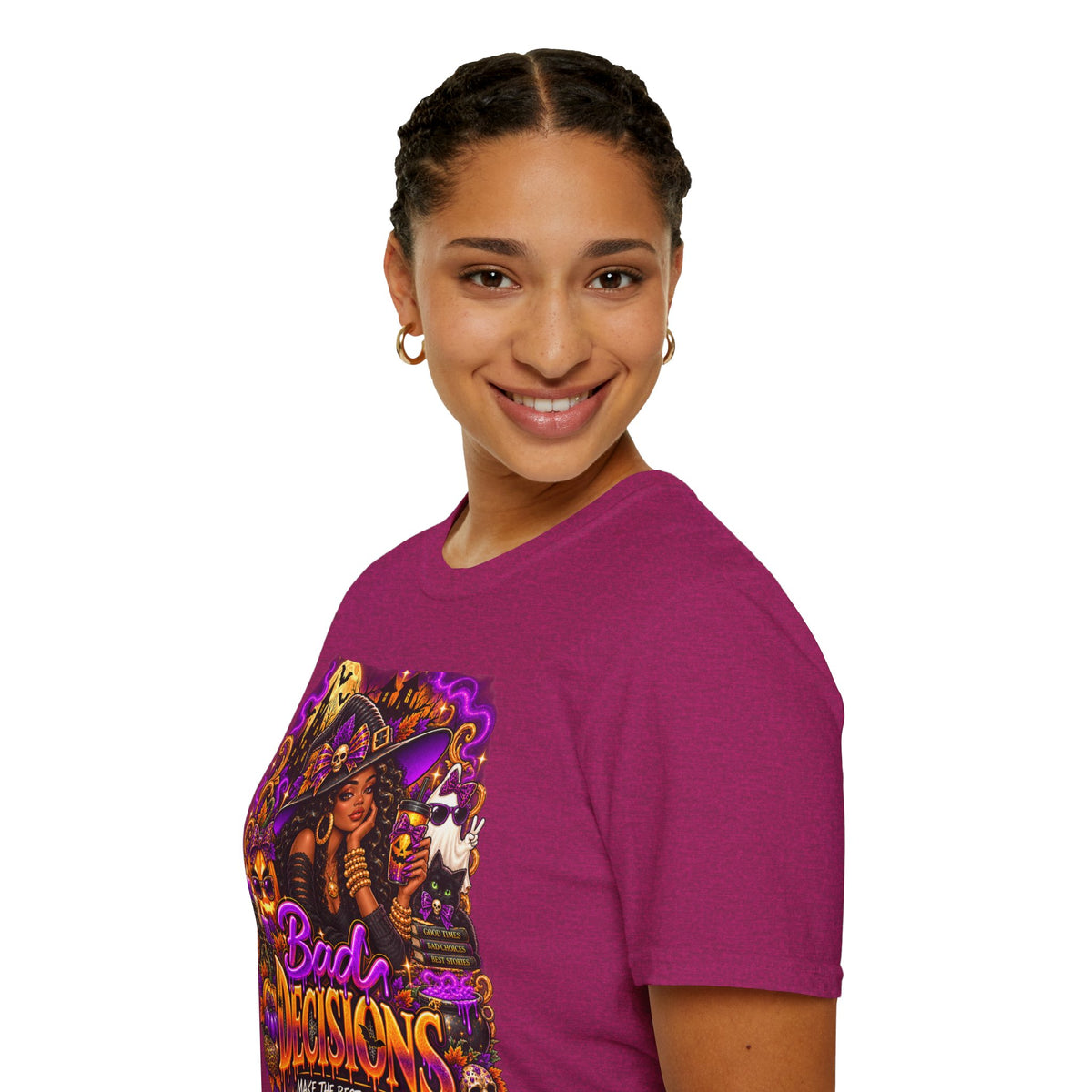 Bad Decisions Halloween T-Shirt — Witch Party Graphic Tee
