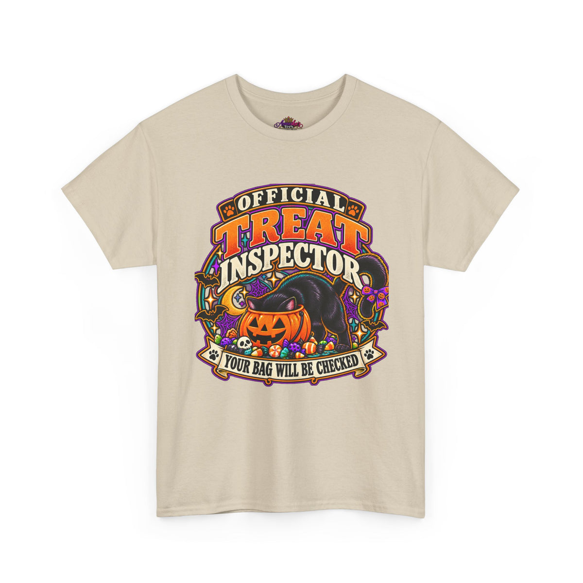 Halloween "Official Treat Inspector" T-Shirt — Funny Pumpkin Candy Patrol Tee
