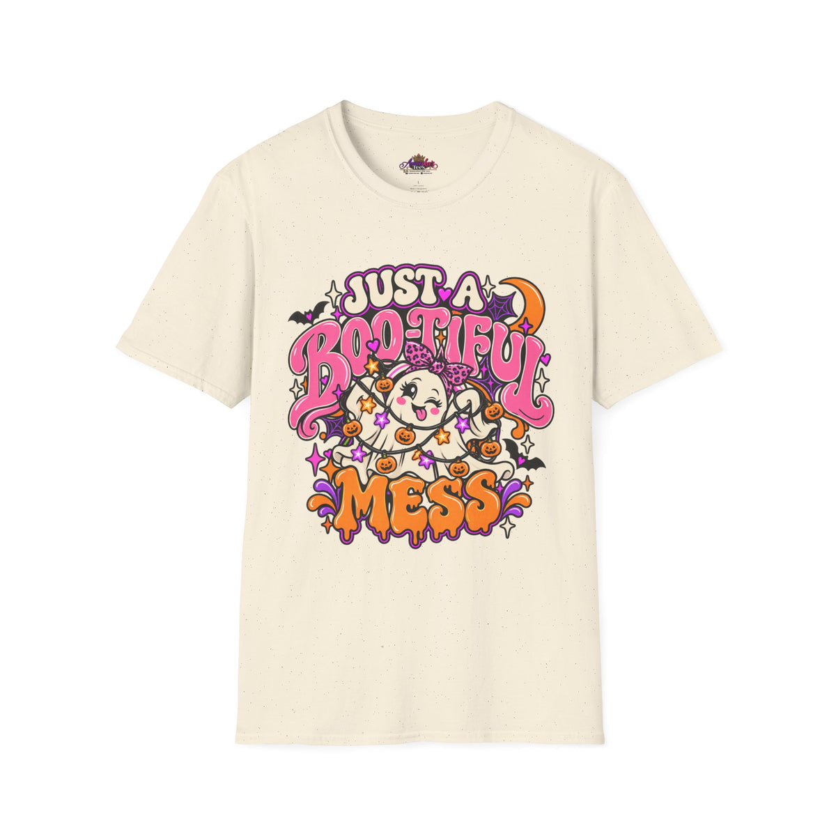 Just a Boo-tiful Mess T-Shirt — Cute Halloween Ghost Graphic Tee