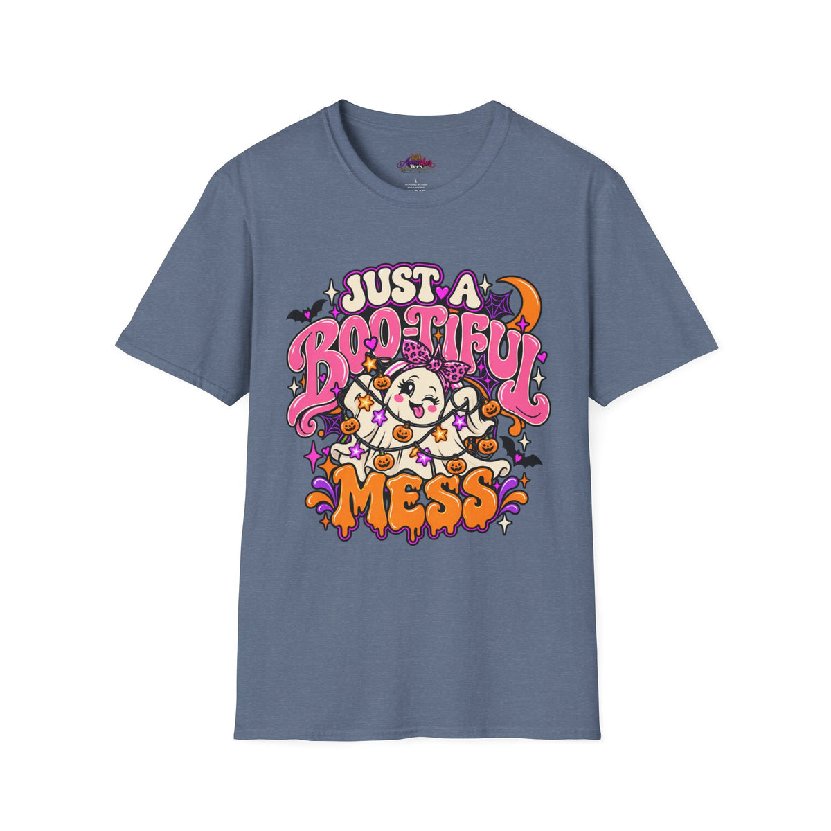 Just a Boo-tiful Mess T-Shirt — Cute Halloween Ghost Graphic Tee