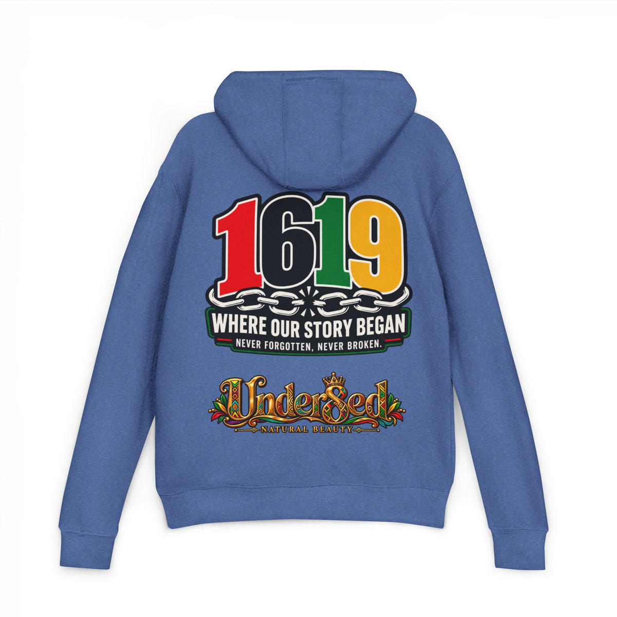 1619 Hoodie — "Where Our Story Began" Afrocentric History Pullover