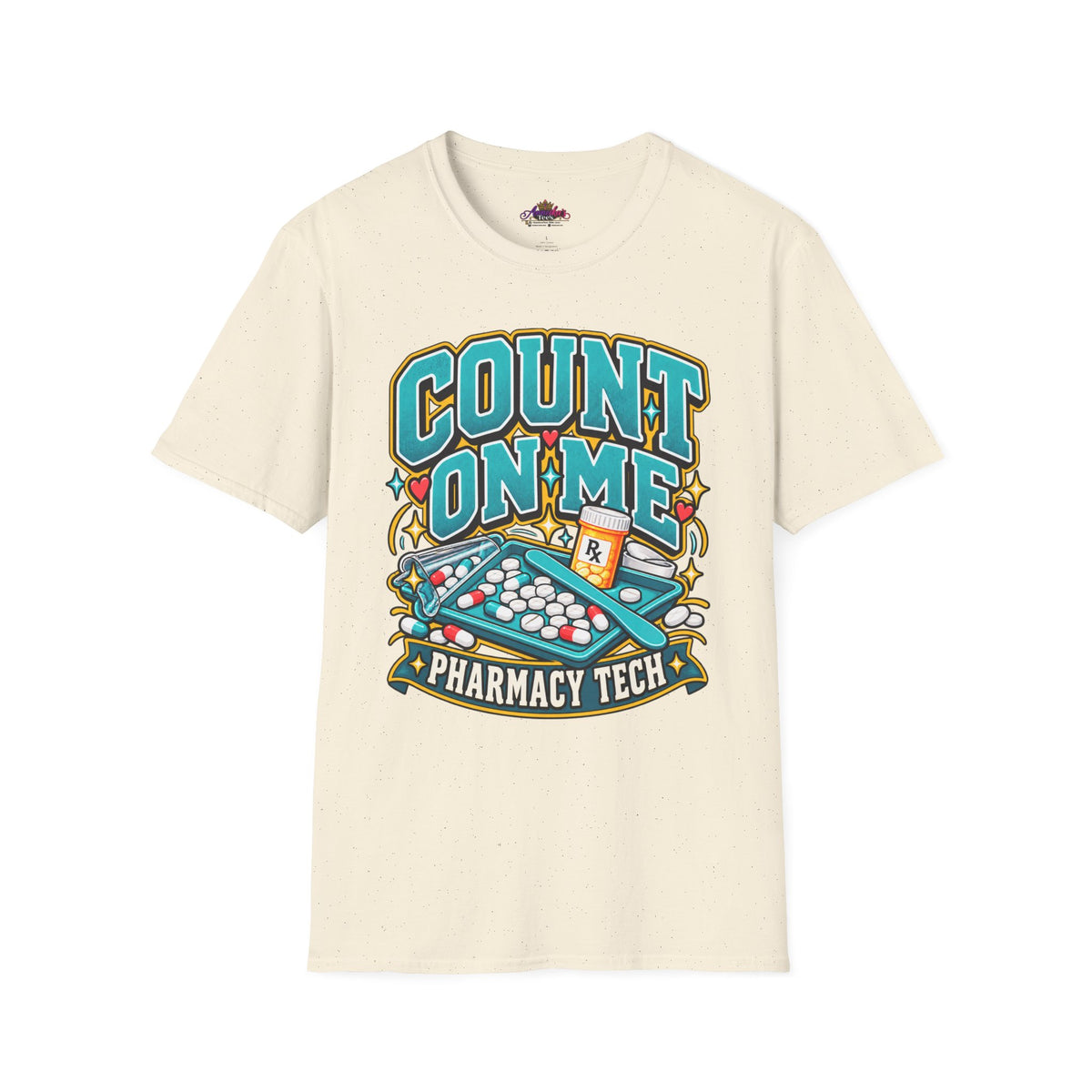 Count On Me Pharmacy Tech T‑Shirt — Funny Pharmacist Technician Shirt