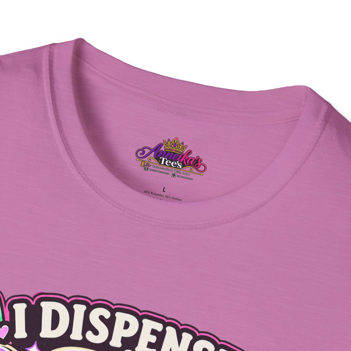 Patience Dispenser T-Shirt — “I Dispense Patience” Cute Pharmacy Cartoon Tee