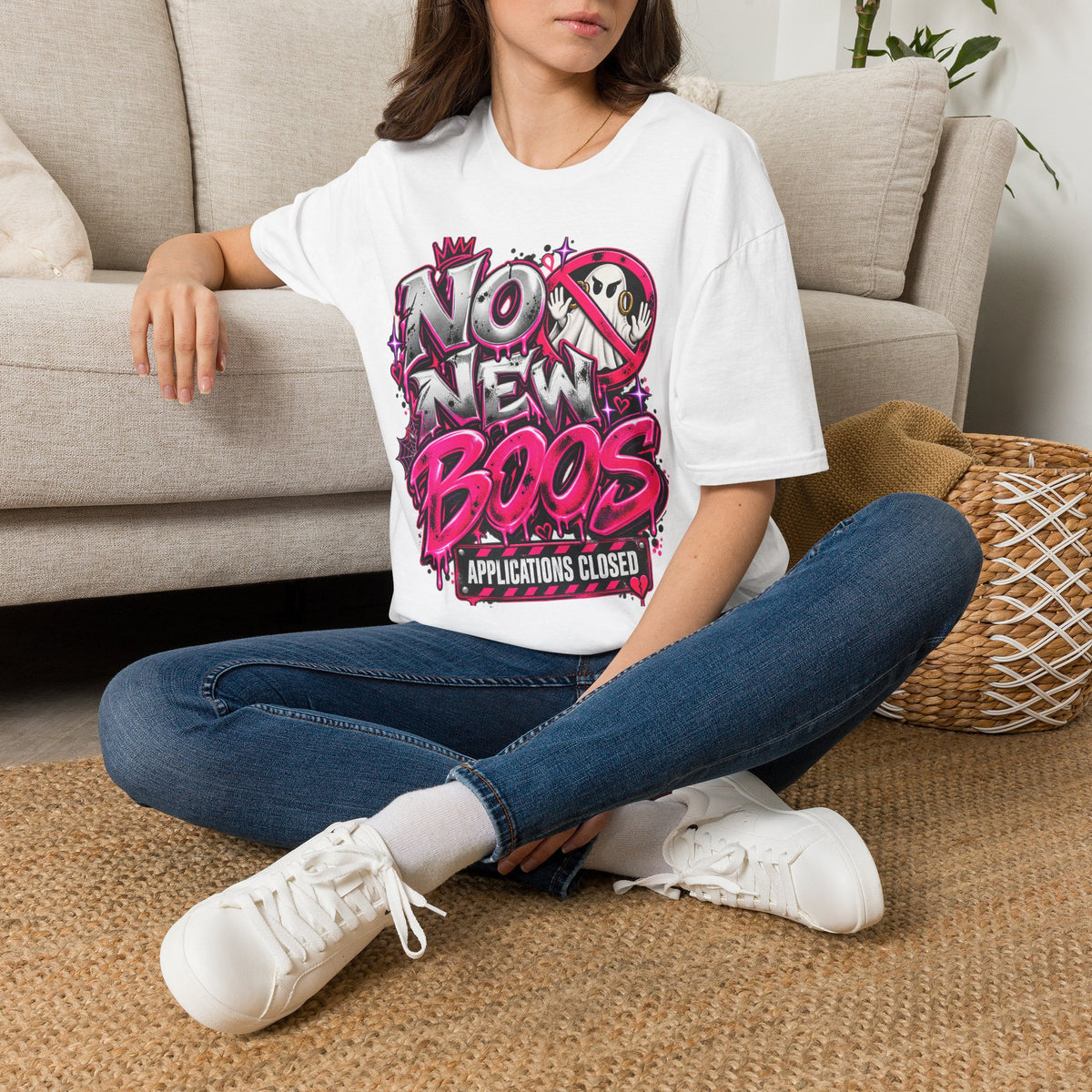 No New Boos T-Shirt — "Applications Closed" Halloween Graphic Tee
