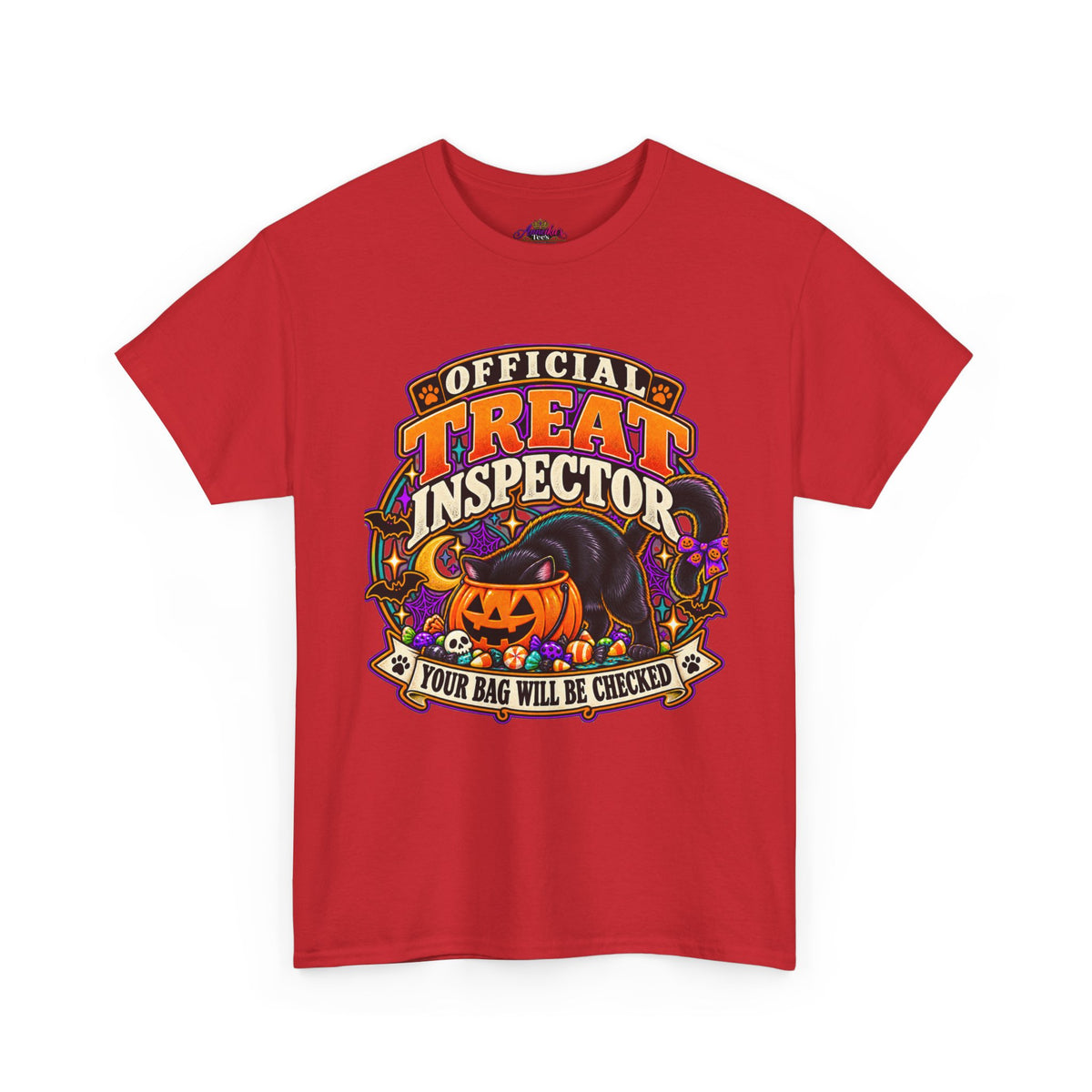 Halloween "Official Treat Inspector" T-Shirt — Funny Pumpkin Candy Patrol Tee