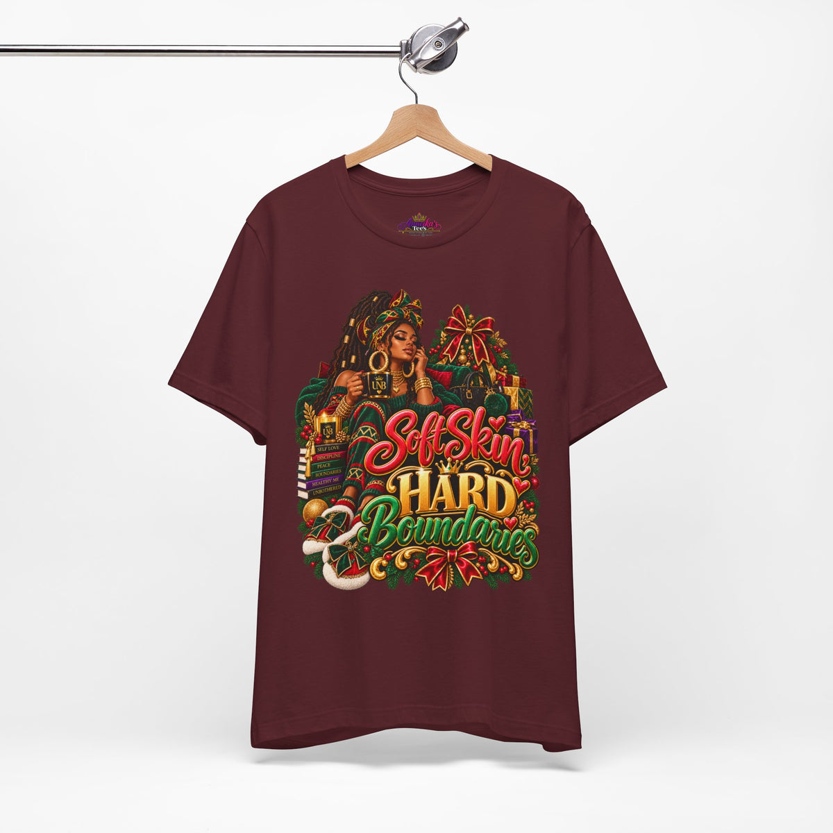 Soft Skin, Hard Boundaries T-Shirt — Empowering Black Woman Graphic Tee