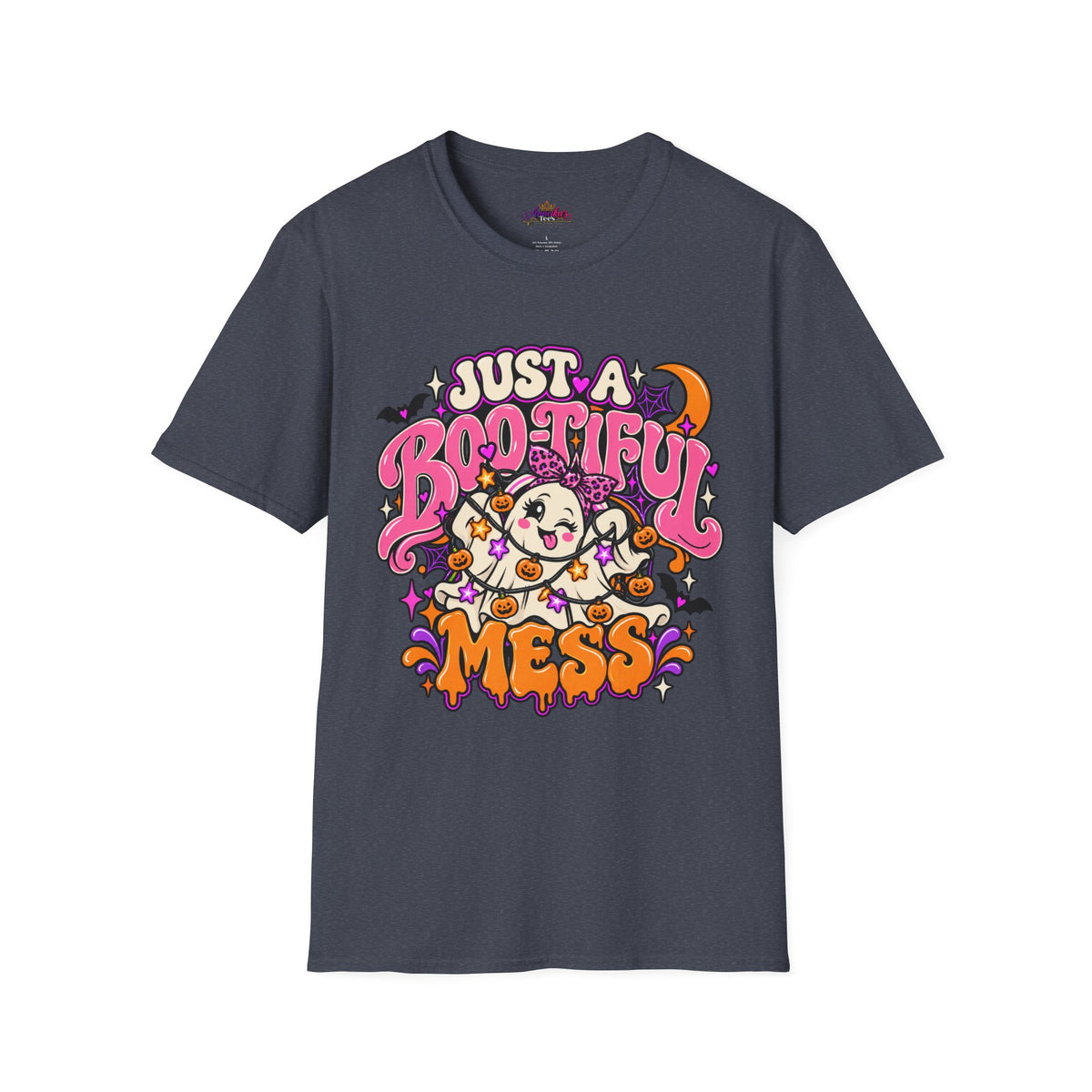Just a Boo-tiful Mess T-Shirt — Cute Halloween Ghost Graphic Tee