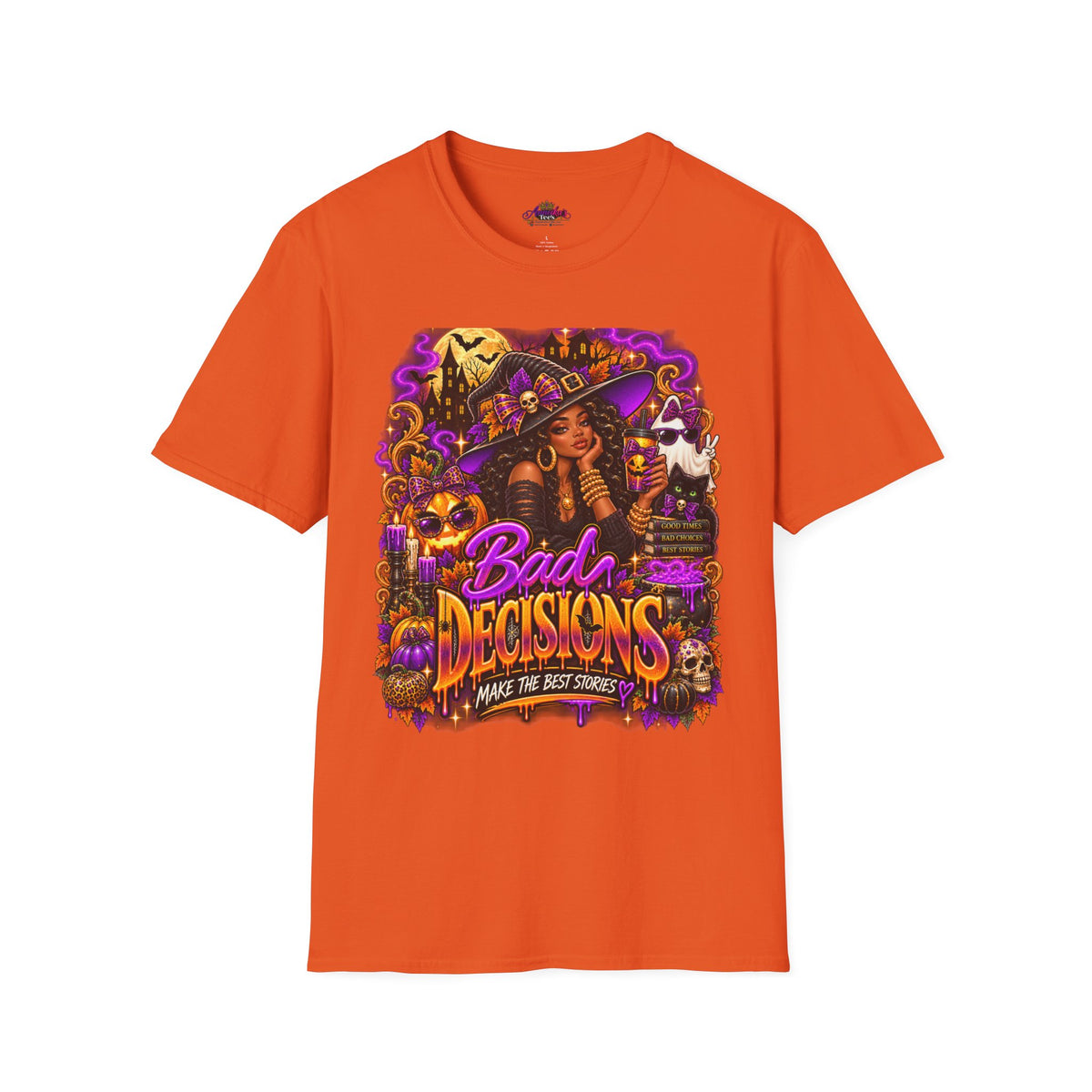 Bad Decisions Halloween T-Shirt — Witch Party Graphic Tee