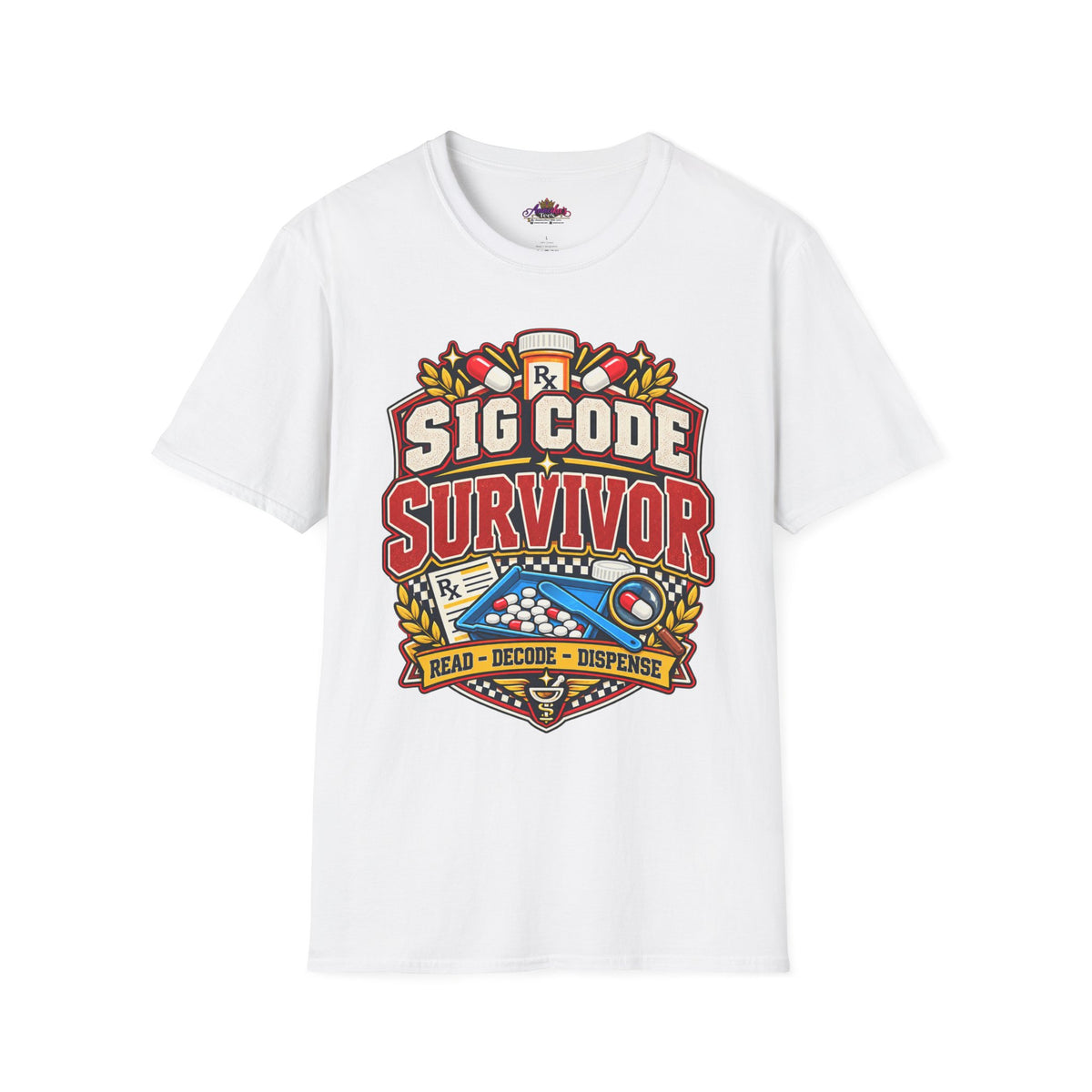 Funny Sig Code Survivor Pharmacy T-Shirt