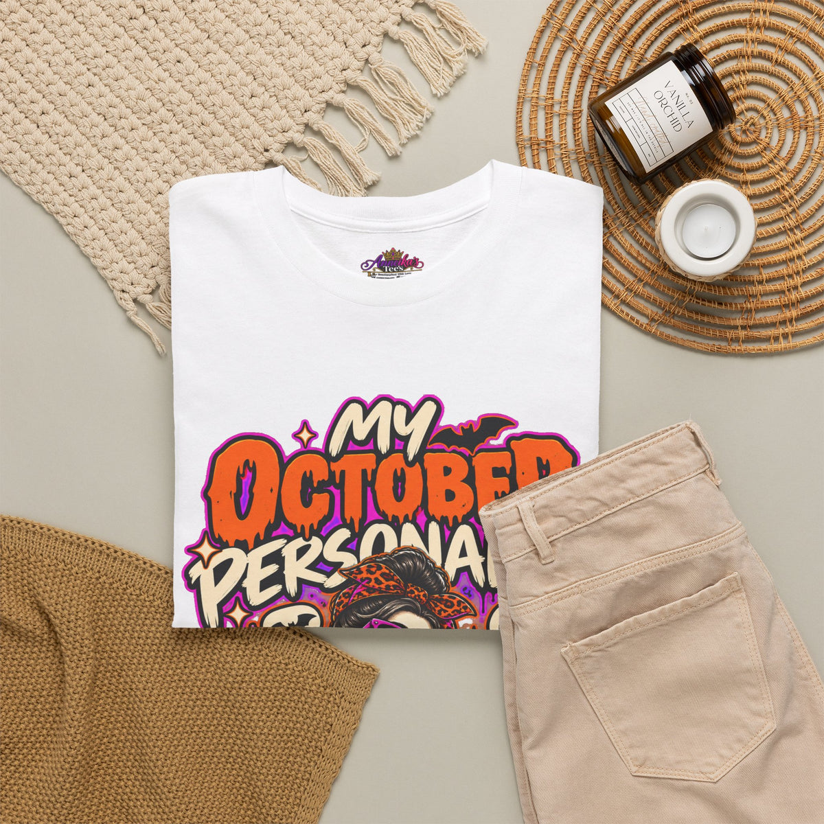 October Personality Halloween T-Shirt — "My October Personality Has Entered the Chat" Graphic Tee