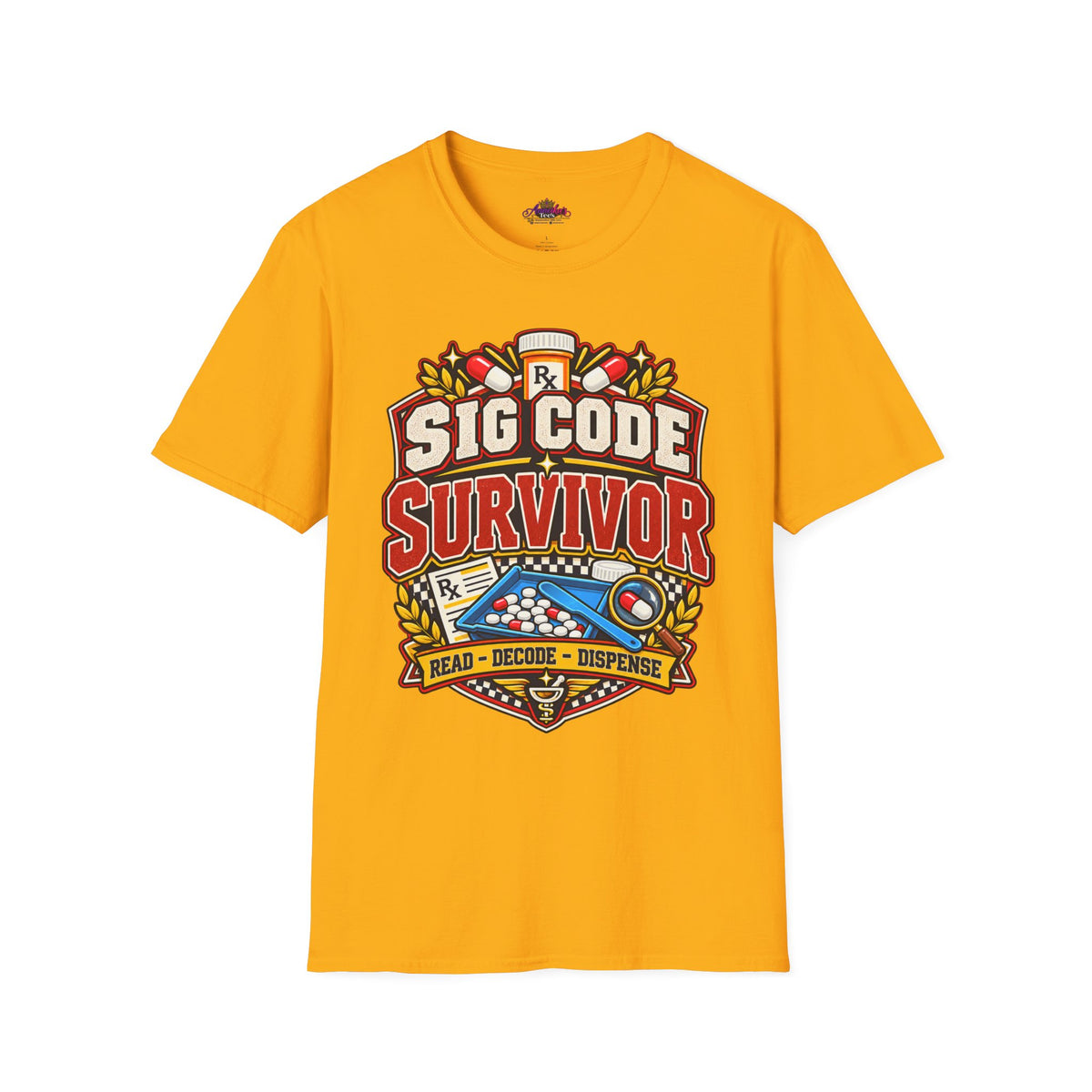 Funny Sig Code Survivor Pharmacy T-Shirt