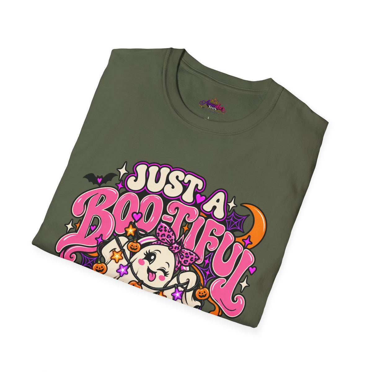 Just a Boo-tiful Mess T-Shirt — Cute Halloween Ghost Graphic Tee