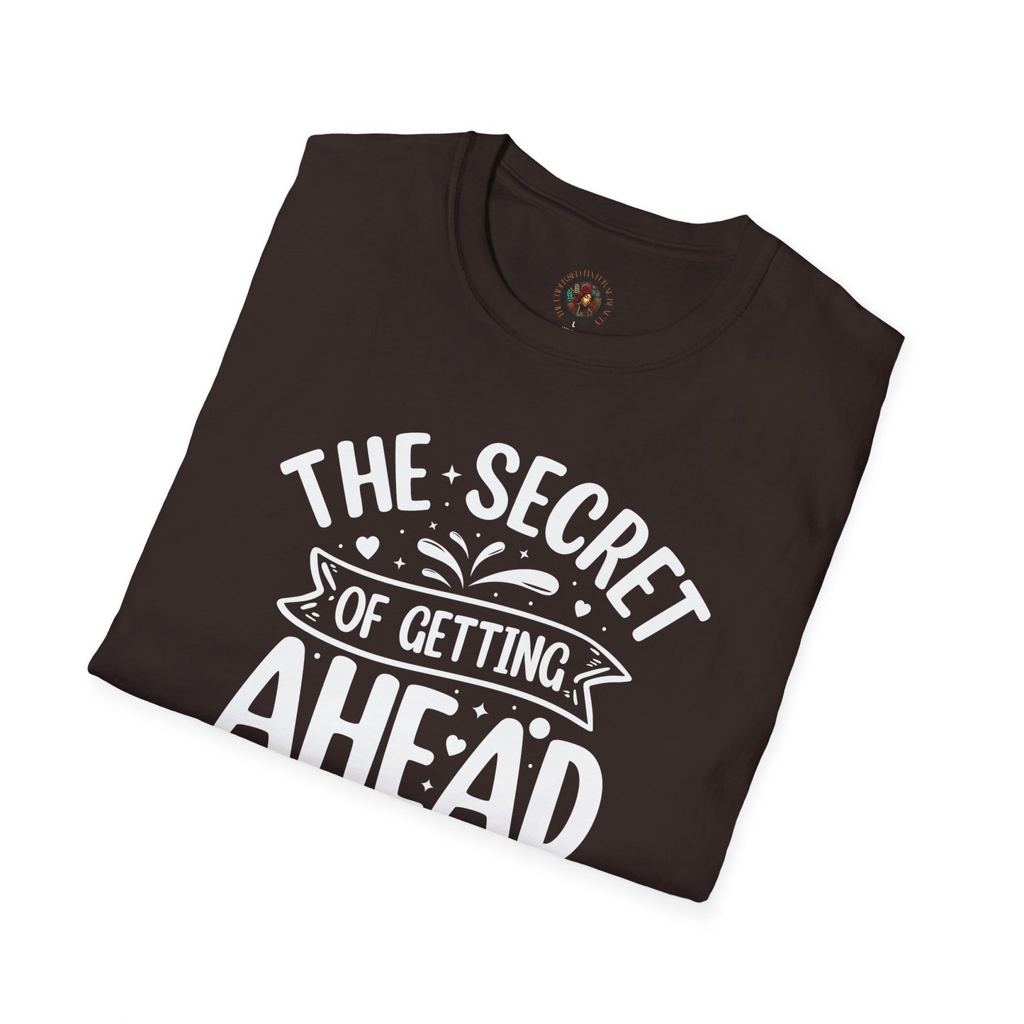 Inspirational Quote T-Shirt — "The Secret of Getting Ahead is Getting Started" Motivational Tee