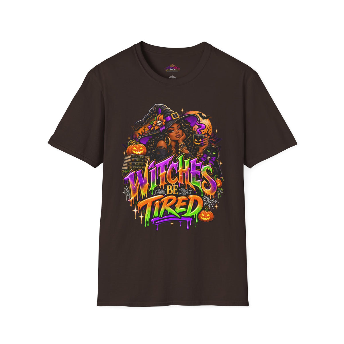 Witches Be Tired Halloween T-Shirt — Funny Witch Graphic Tee