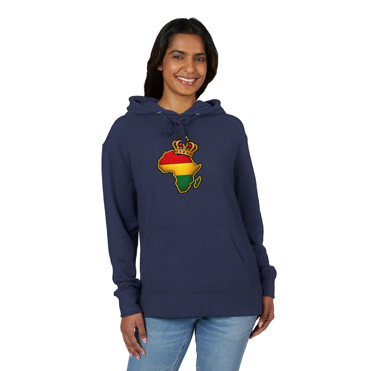 Empress Since Genesis Hoodie — African Crown Map Rasta Sweatshirt