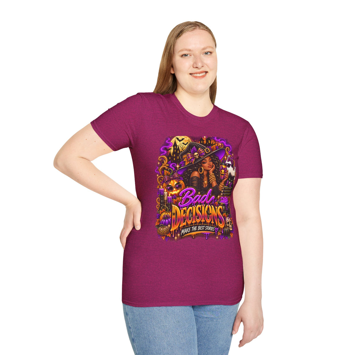 Bad Decisions Halloween T-Shirt — Witch Party Graphic Tee