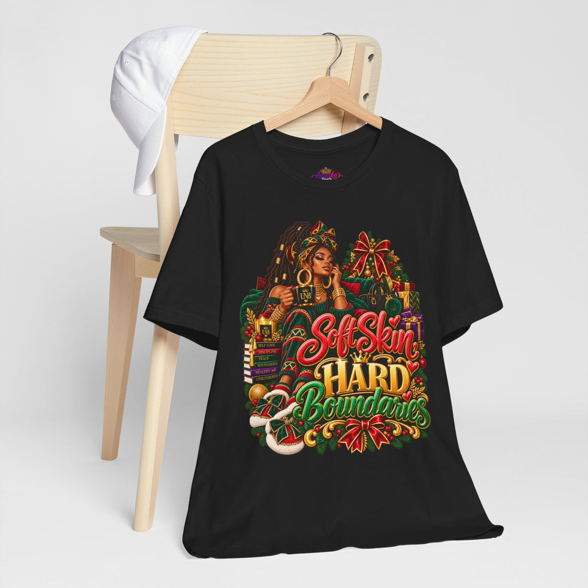 Soft Skin, Hard Boundaries T-Shirt — Empowering Black Woman Graphic Tee