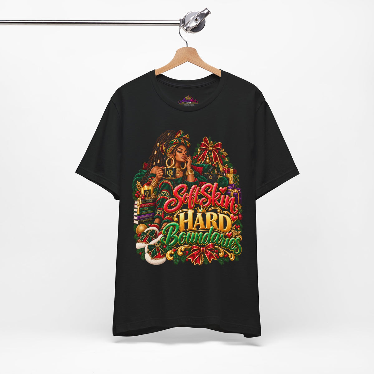 Soft Skin, Hard Boundaries T-Shirt — Empowering Black Woman Graphic Tee