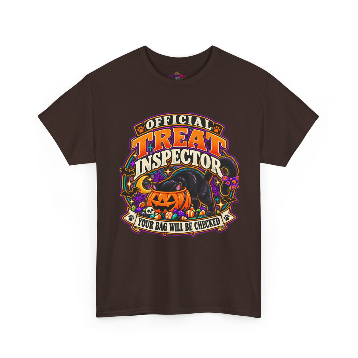 Halloween "Official Treat Inspector" T-Shirt — Funny Pumpkin Candy Patrol Tee