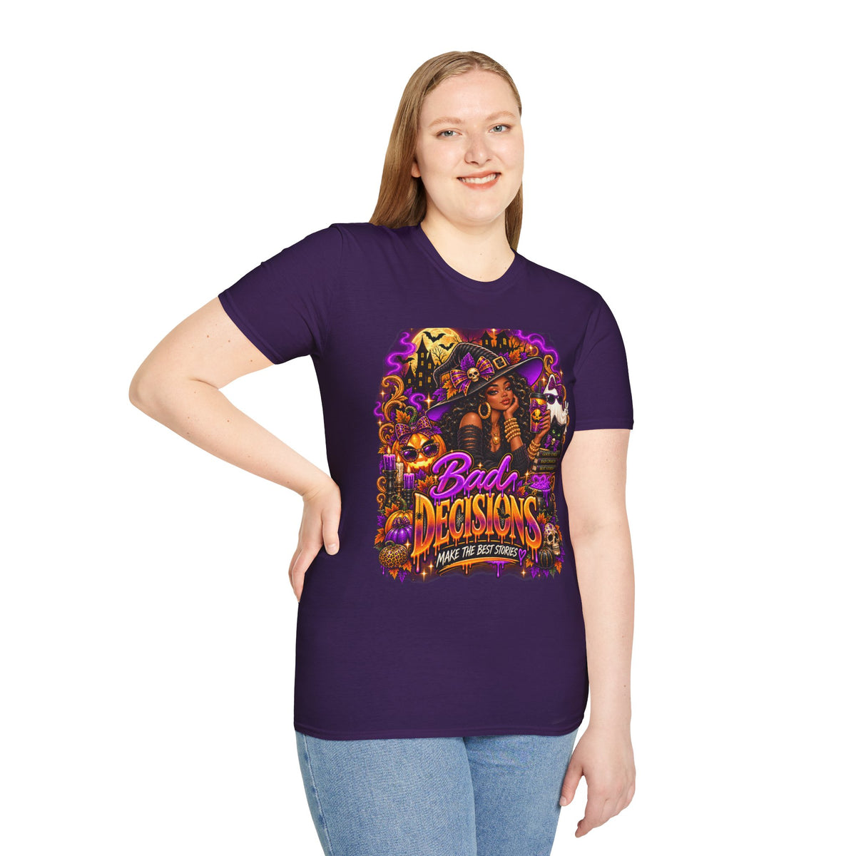 Bad Decisions Halloween T-Shirt — Witch Party Graphic Tee