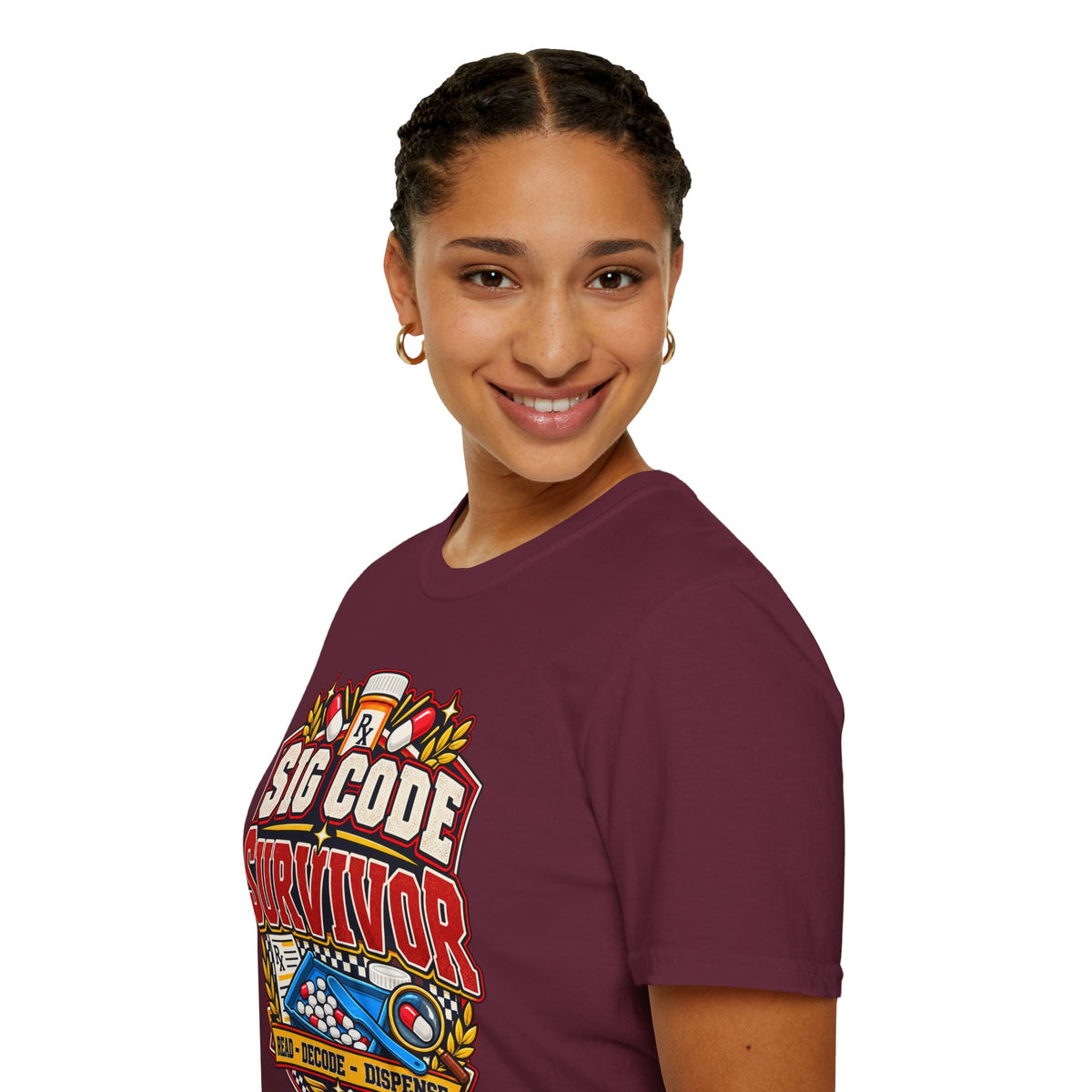 Funny Sig Code Survivor Pharmacy T-Shirt
