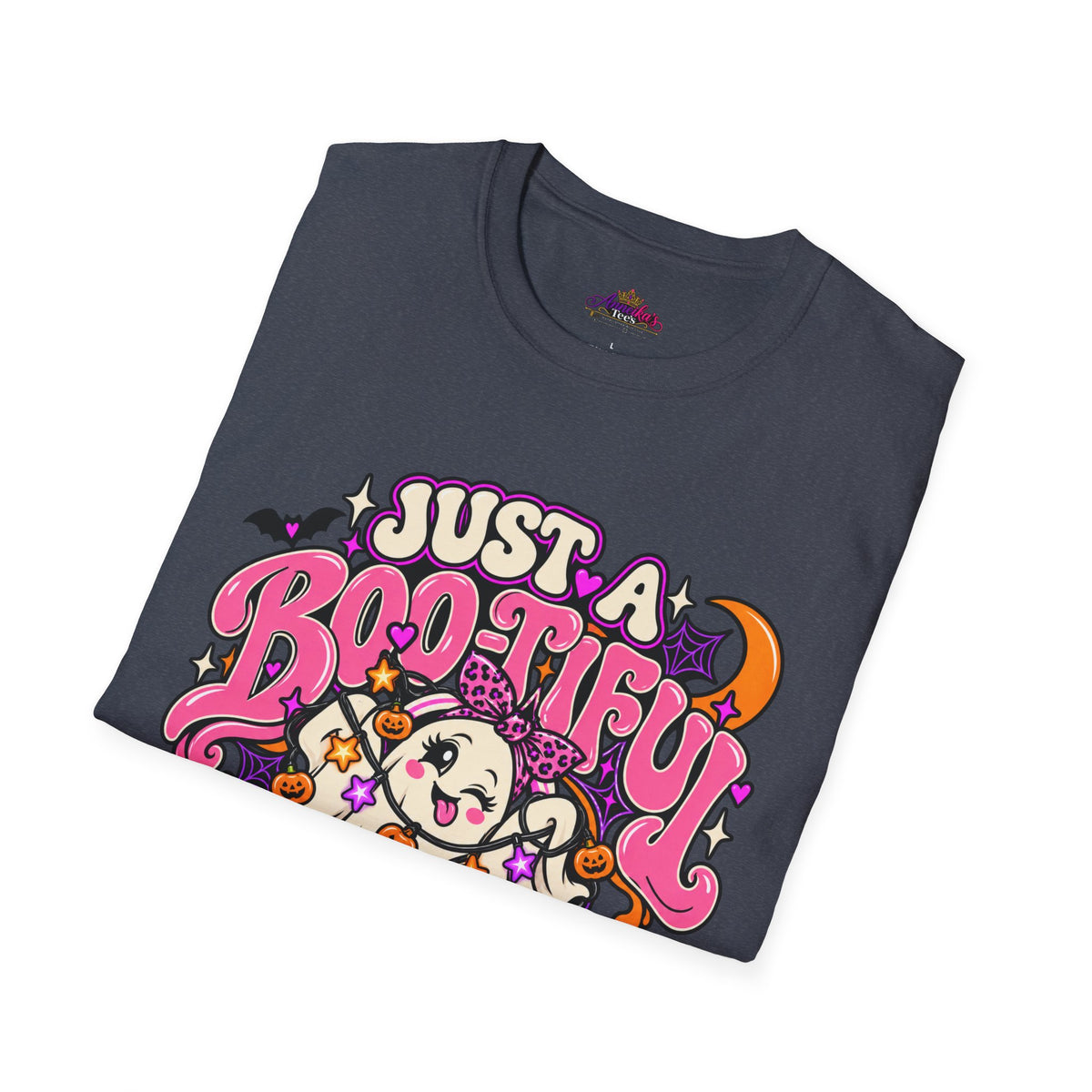 Just a Boo-tiful Mess T-Shirt — Cute Halloween Ghost Graphic Tee