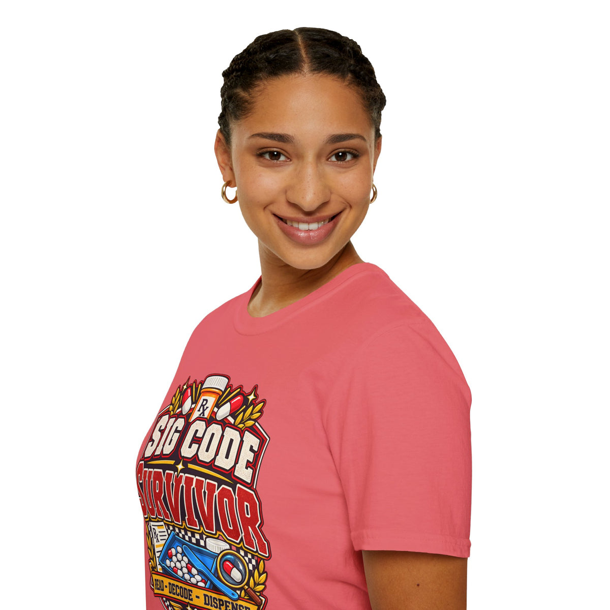 Funny Sig Code Survivor Pharmacy T-Shirt