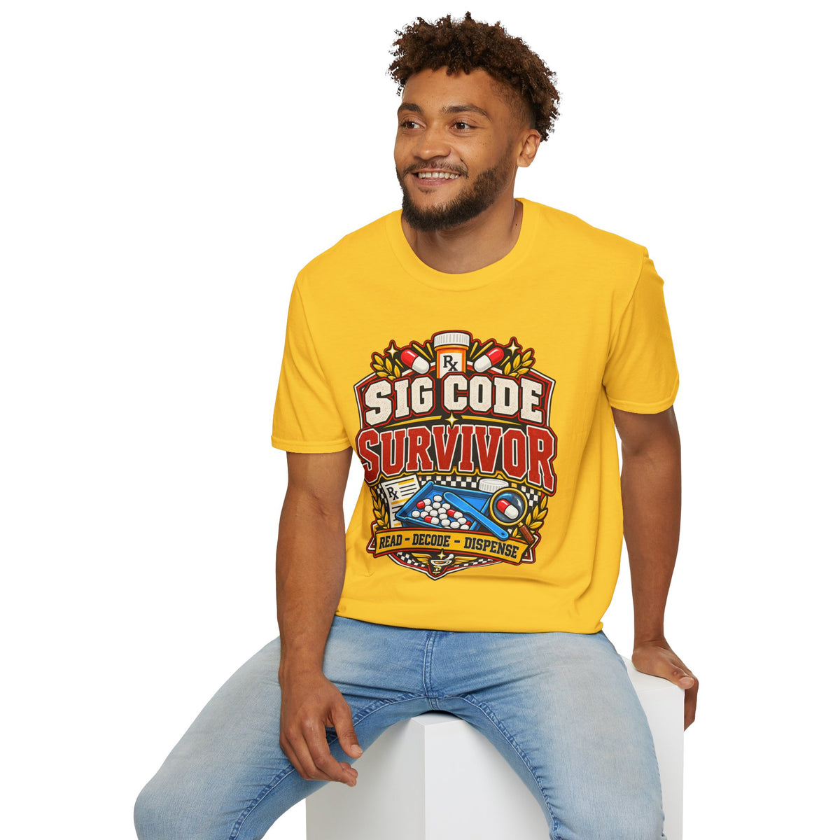 Funny Sig Code Survivor Pharmacy T-Shirt
