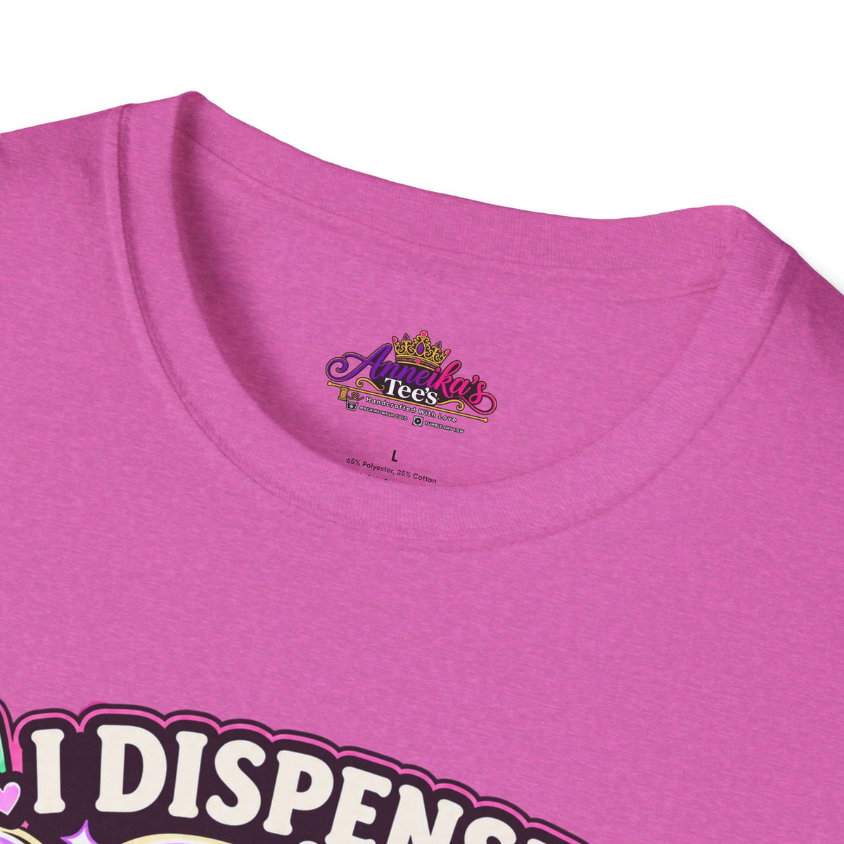 Patience Dispenser T-Shirt — “I Dispense Patience” Cute Pharmacy Cartoon Tee