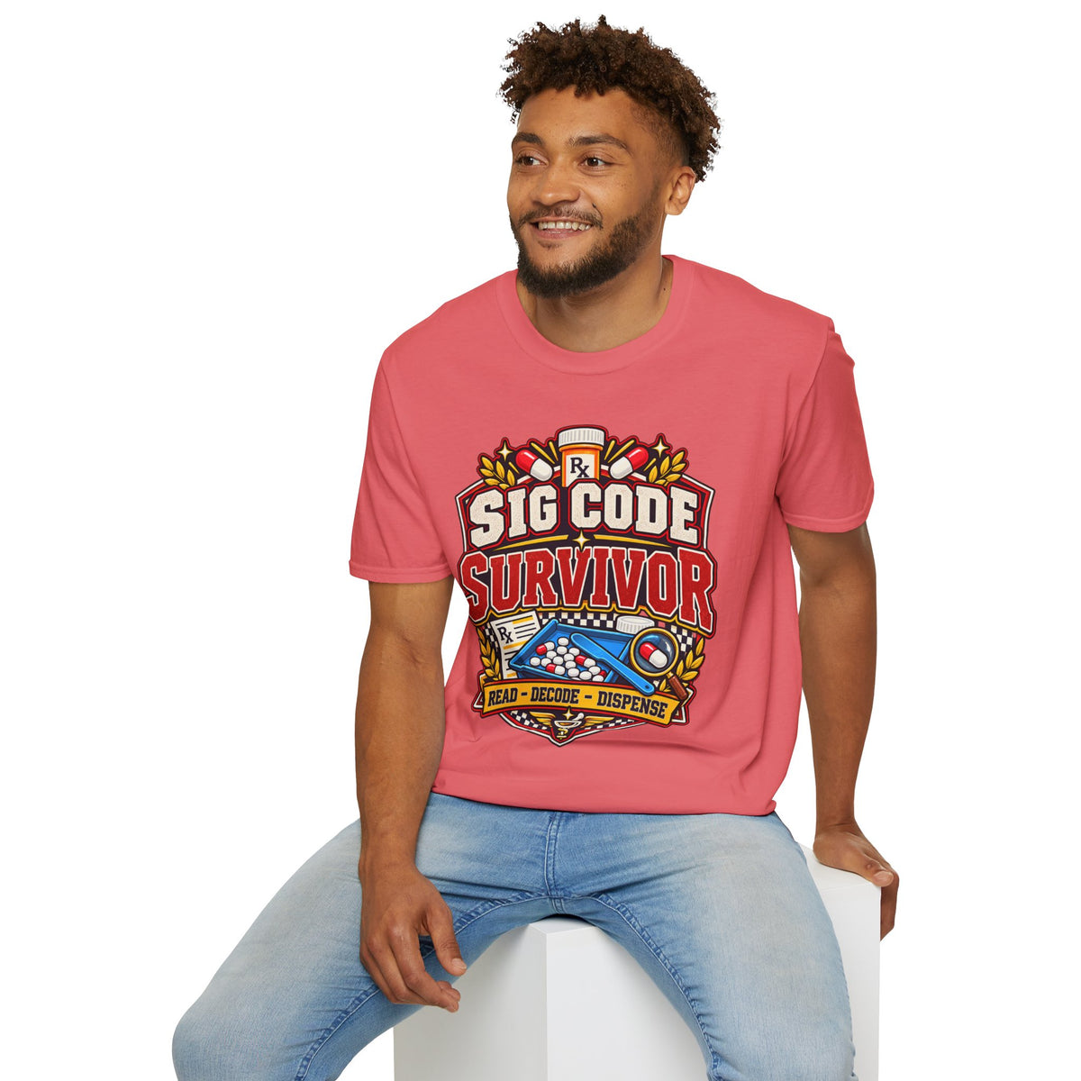 Funny Sig Code Survivor Pharmacy T-Shirt