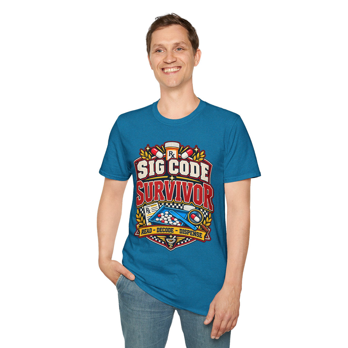 Funny Sig Code Survivor Pharmacy T-Shirt