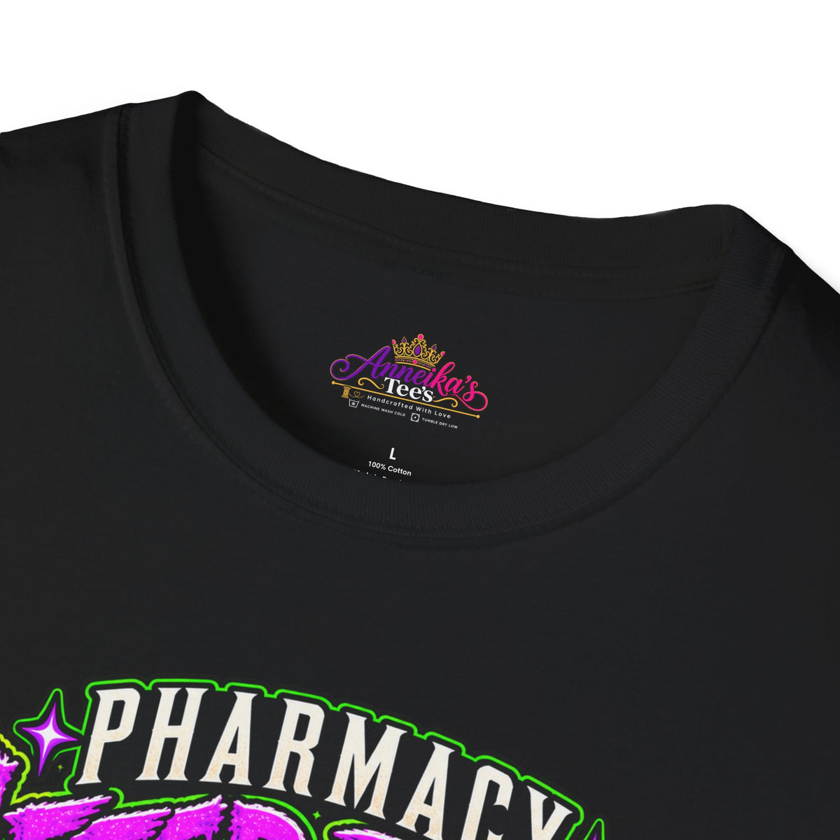 Pharmacy After Dark T-Shirt — 'The Refills Never Sleep' Halloween Pharmacy Tee
