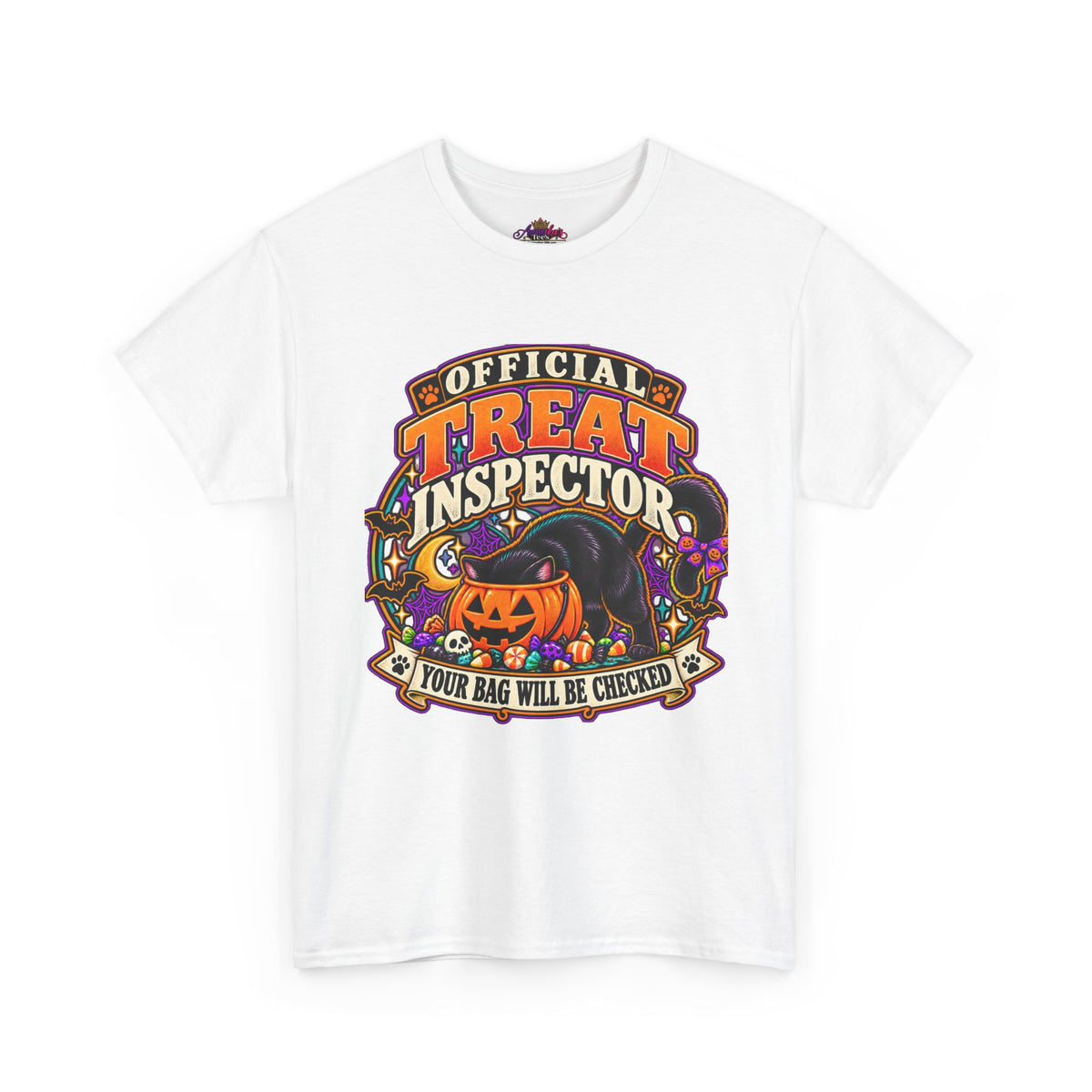 Halloween "Official Treat Inspector" T-Shirt — Funny Pumpkin Candy Patrol Tee