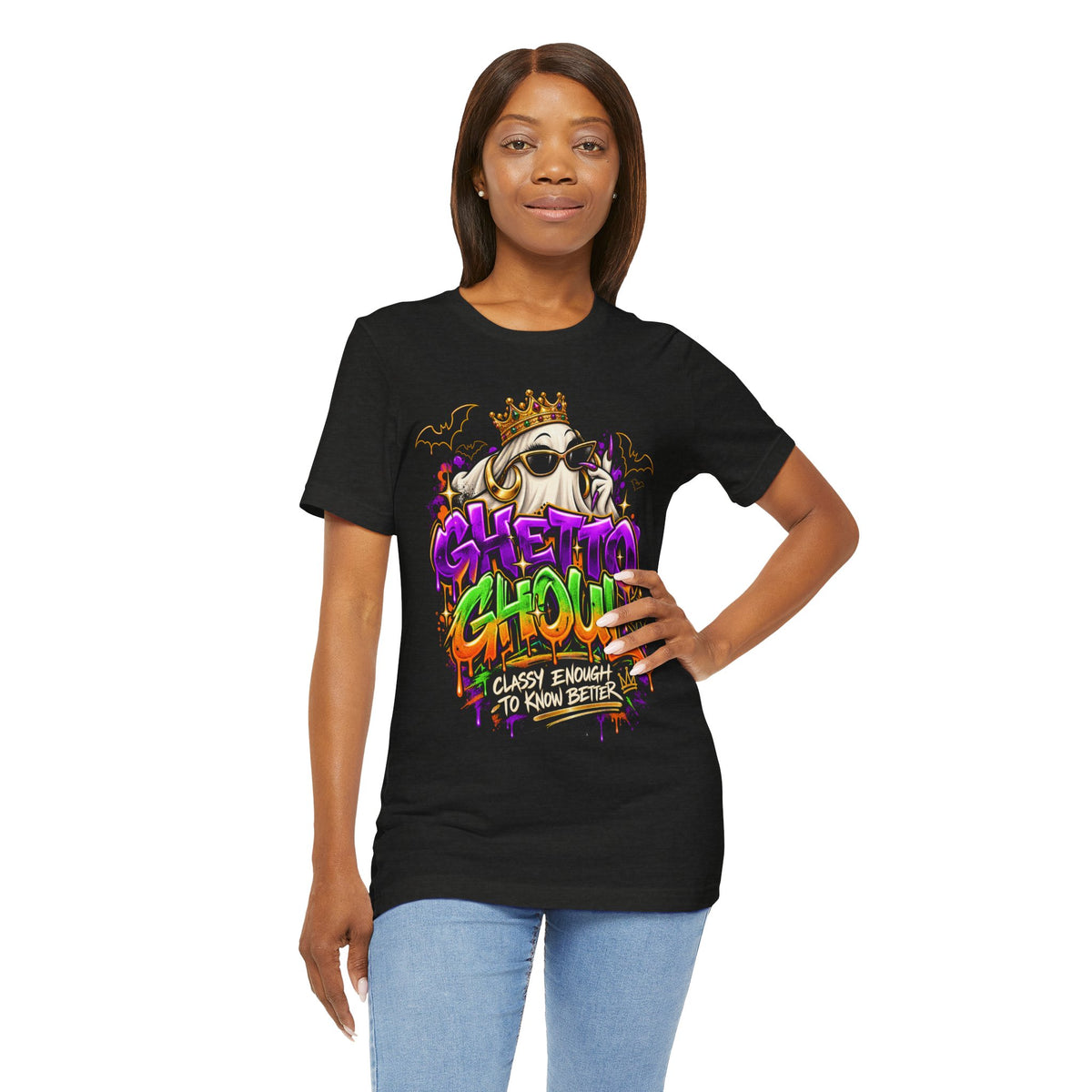 Ghetto Ghoul graffiti ghost tee | T-Shirt