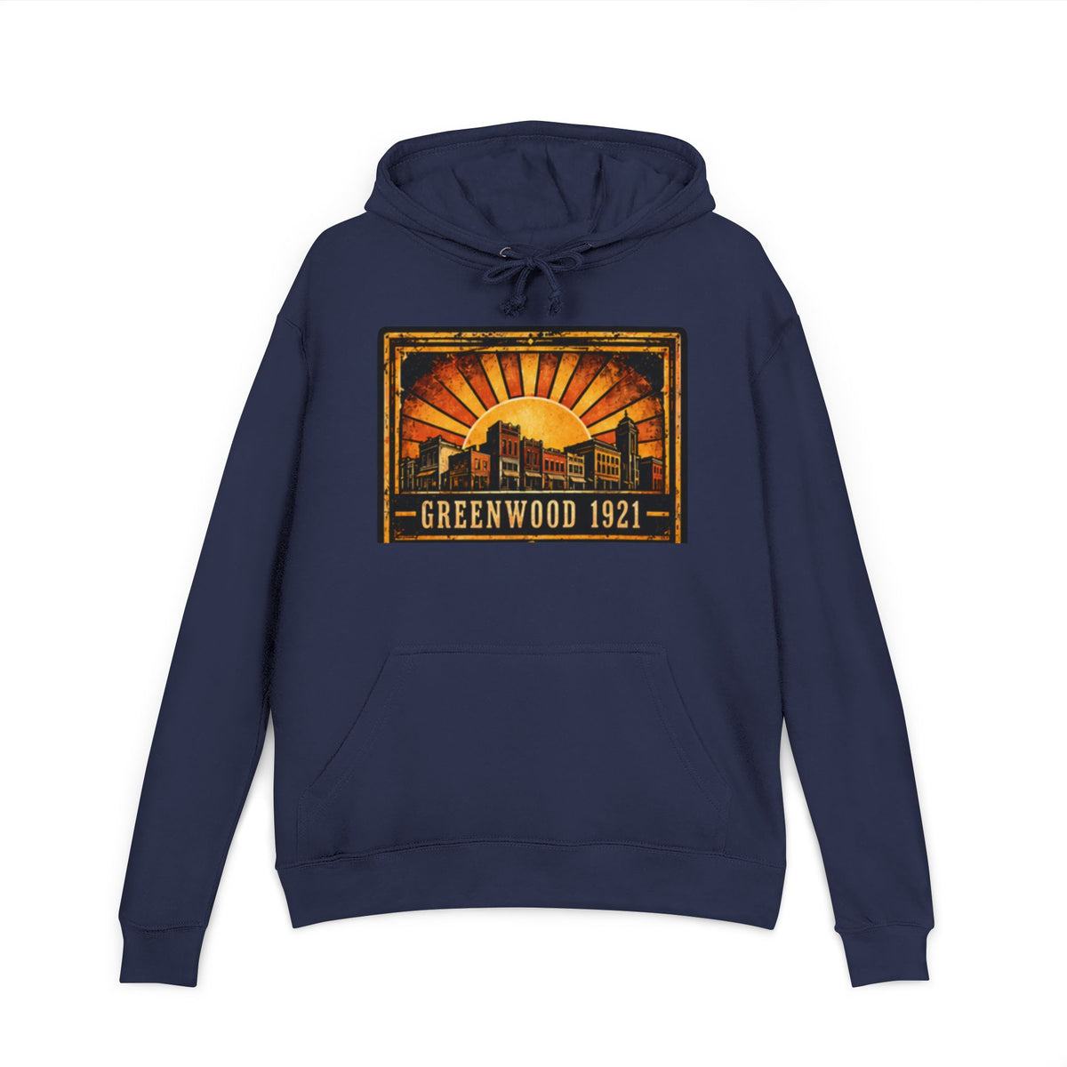 Black Wall Street Greenwood 1921 Hoodie — Built, Burned, Never Forgotten