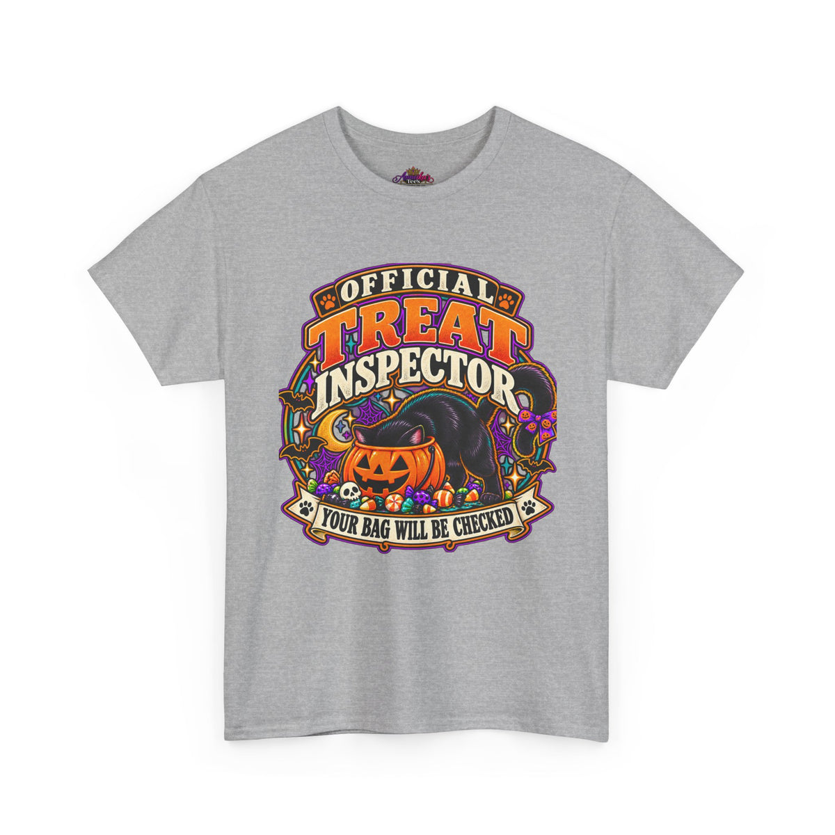 Halloween "Official Treat Inspector" T-Shirt — Funny Pumpkin Candy Patrol Tee