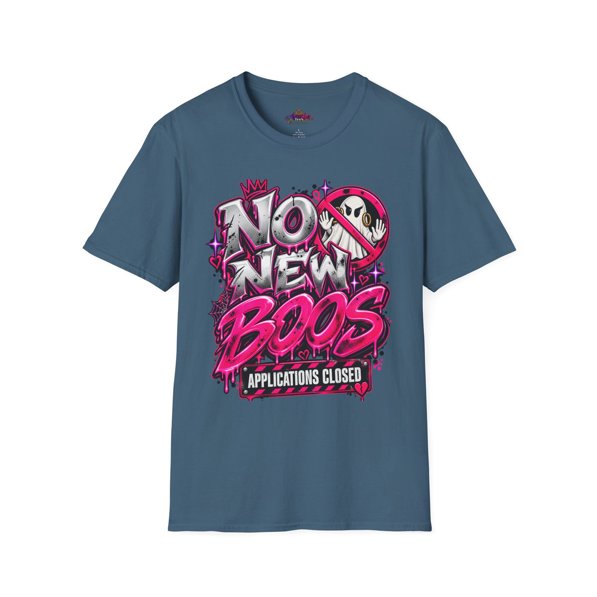 No New Boos T-Shirt — "Applications Closed" Halloween Graphic Tee