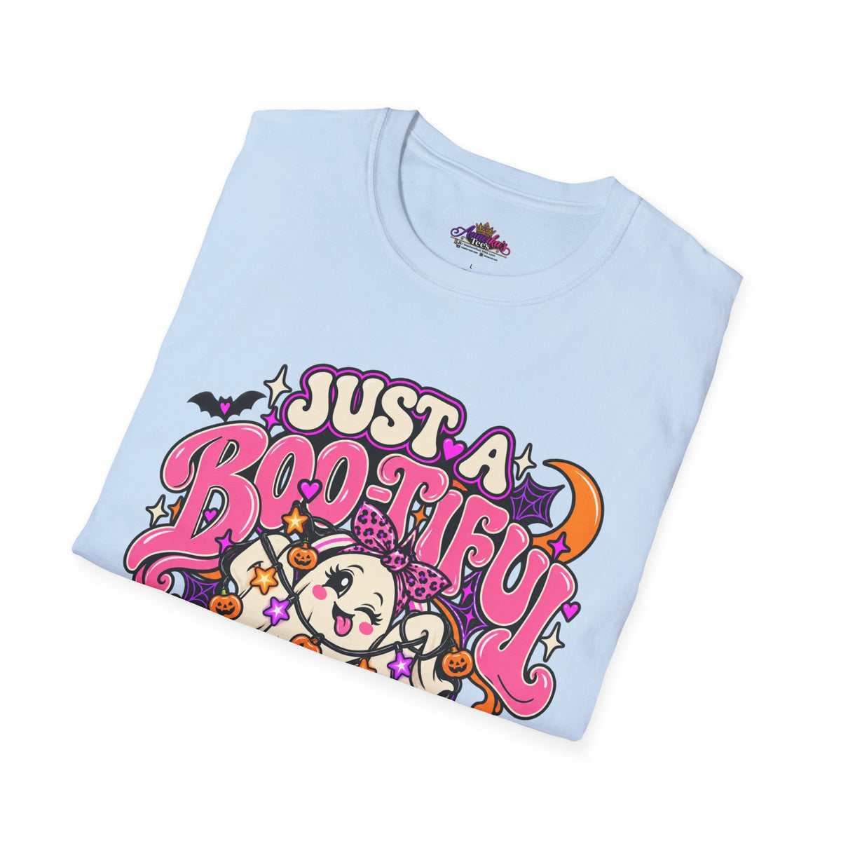 Just a Boo-tiful Mess T-Shirt — Cute Halloween Ghost Graphic Tee