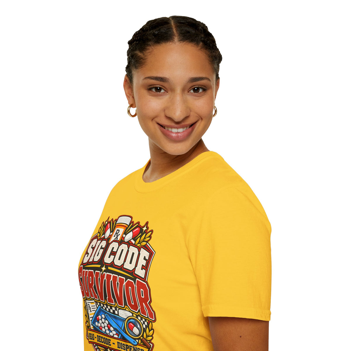 Funny Sig Code Survivor Pharmacy T-Shirt