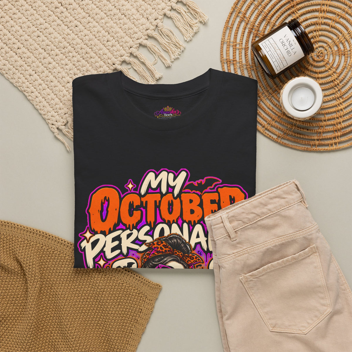 October Personality Halloween T-Shirt — "My October Personality Has Entered the Chat" Graphic Tee