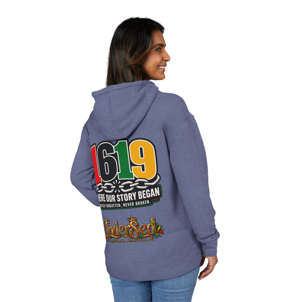 1619 Hoodie — "Where Our Story Began" Afrocentric History Pullover