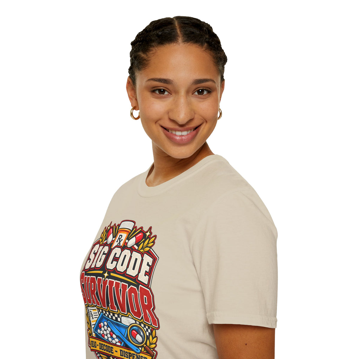 Funny Sig Code Survivor Pharmacy T-Shirt