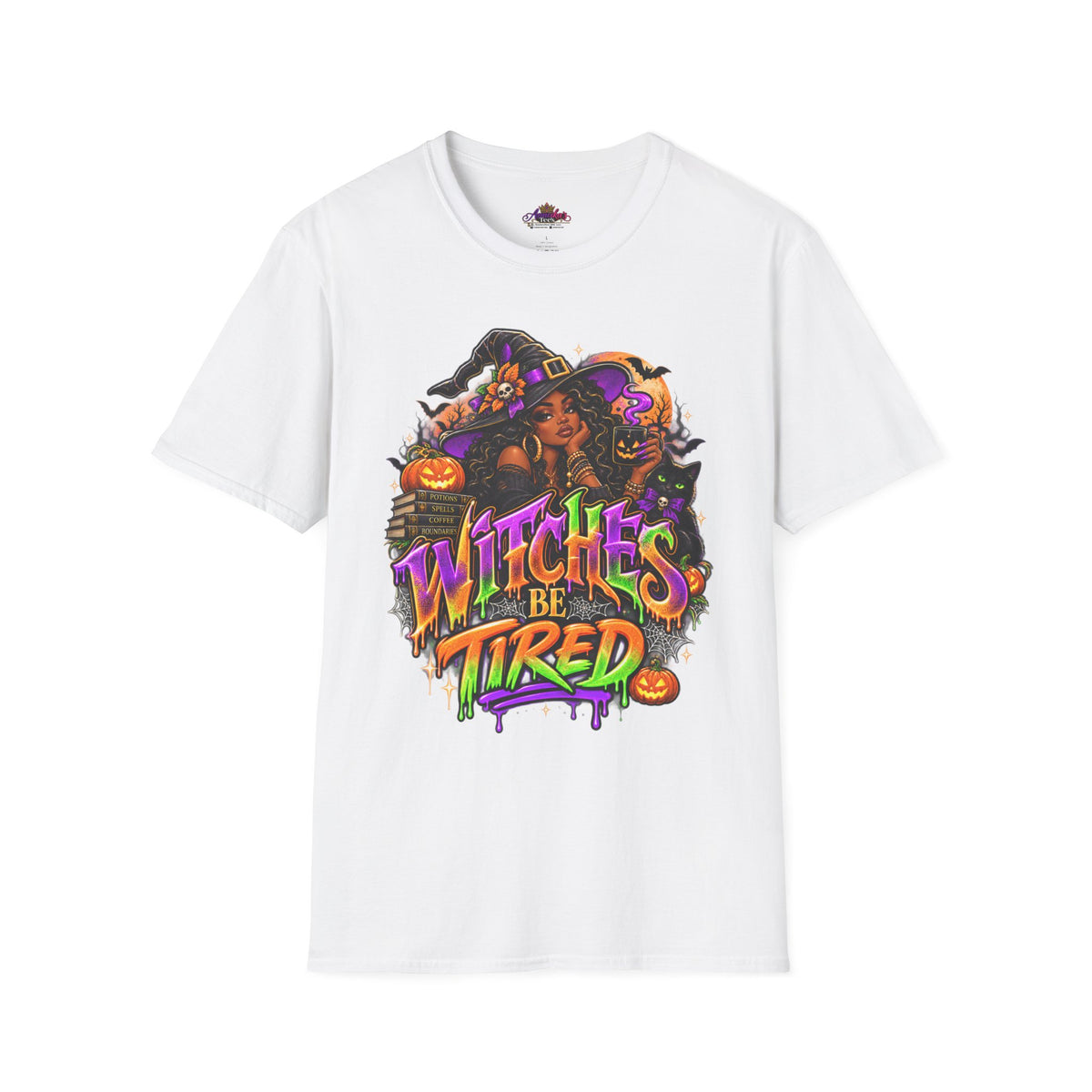 Witches Be Tired Halloween T-Shirt — Funny Witch Graphic Tee