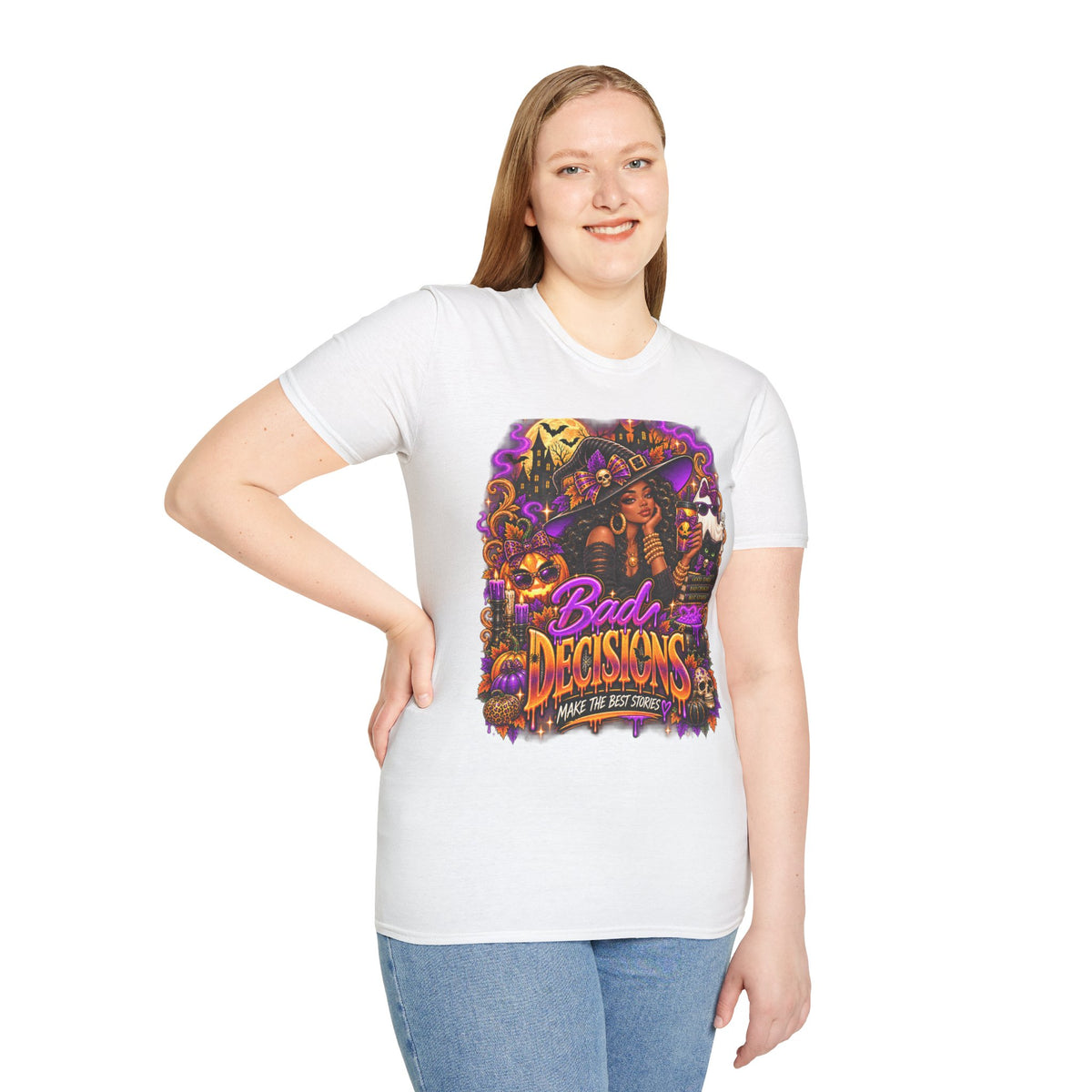 Bad Decisions Halloween T-Shirt — Witch Party Graphic Tee