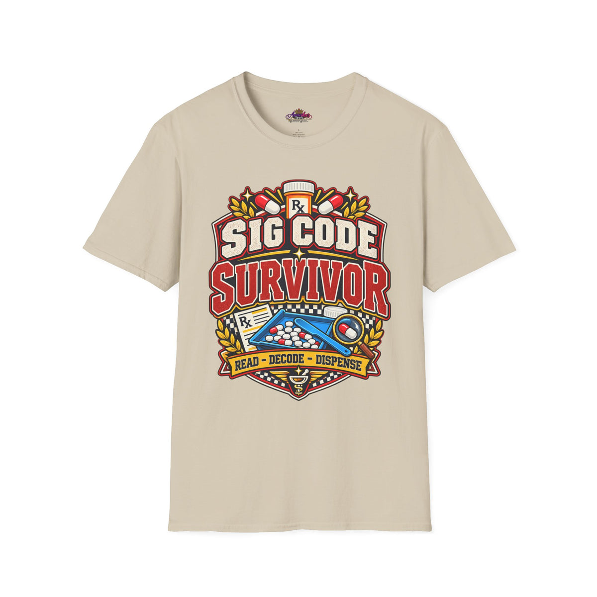 Funny Sig Code Survivor Pharmacy T-Shirt