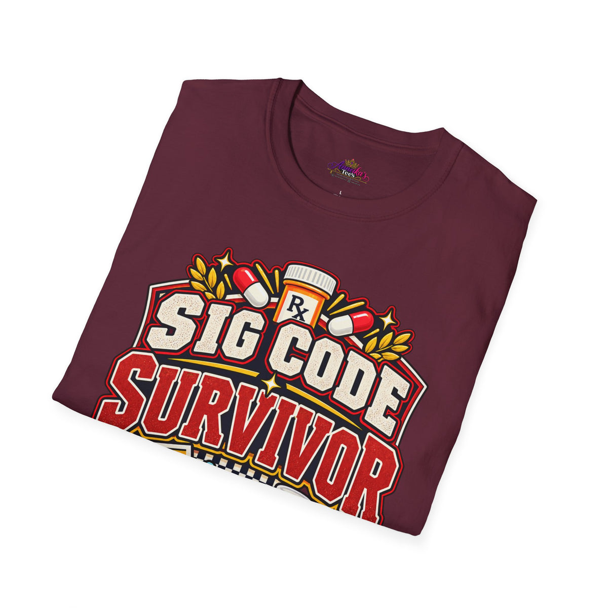 Funny Sig Code Survivor Pharmacy T-Shirt