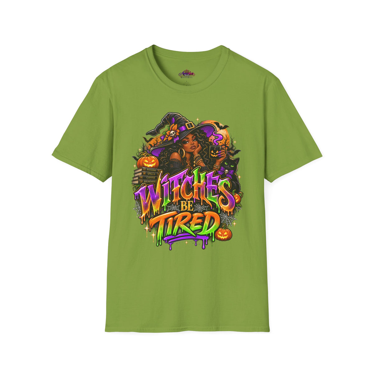 Witches Be Tired Halloween T-Shirt — Funny Witch Graphic Tee